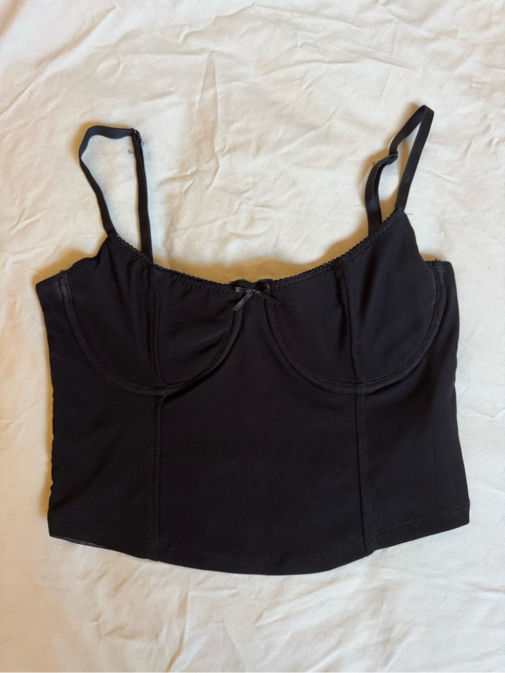 Urban Heritage Black Cropped Bustier Tank Top size: XS - S